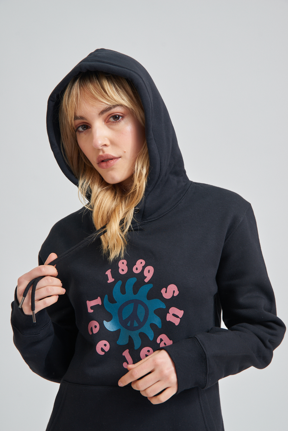 Buzo Hoodie Peace Frisado